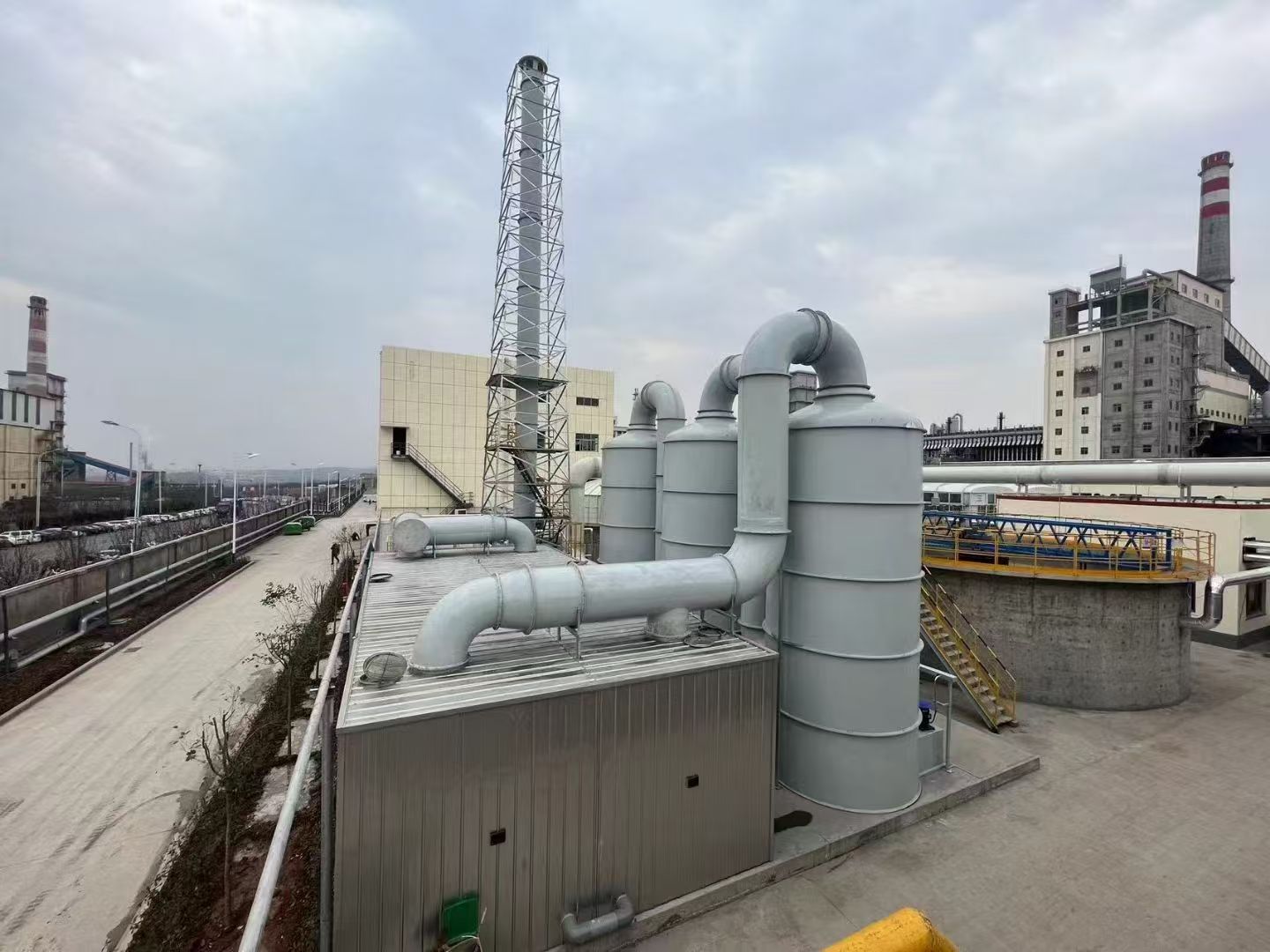 Large industrial odor control scrubber project in China
